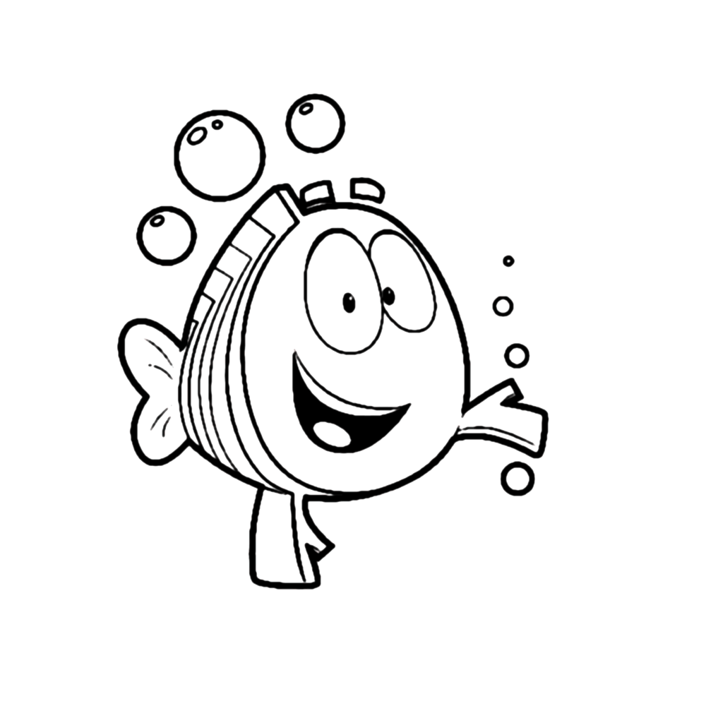 Plansa de colorat cu Bubble Guppies 30 29